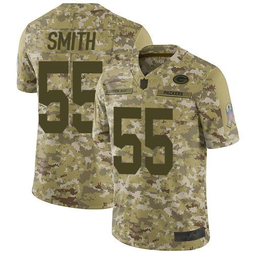 Green Bay Packers Limited Camo Men #55 Smith Za Darius Jersey Nike NFL 2018 Salute to Service->green bay packers->NFL Jersey